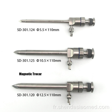 Instruments chirurgicaux Trocar magnétique en acier inoxydable